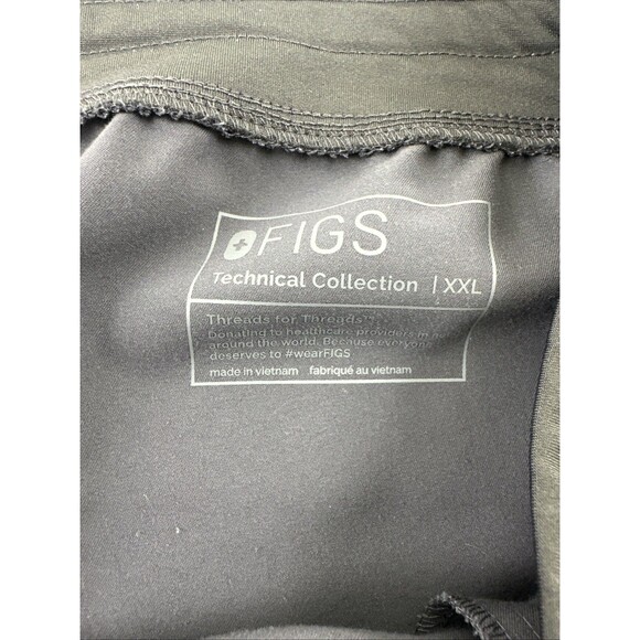 Figs Zamora Jogger Scrub Pant Gray Pink Drawstring Tech W23SW2017 Womens XXL - Picture 11 of 14